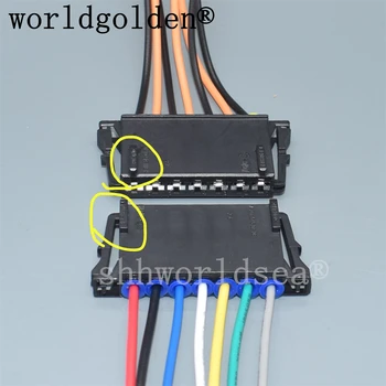 worldgolden 7 Agujero 1-1355396-1 A2115450328 Coche de la Carcasa de Plástico de los conectores Eléctricos de Automóviles mazo de Cables Sellados Zócalo