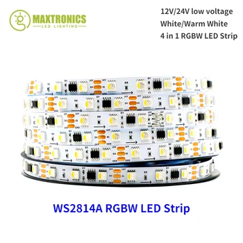 WS2814A RGBW Led Luz de Tira 4 EN 1 60LEDs/m Individual Direccionable de RGBW Led Luces IP30 65 67 DC12V/DC24V