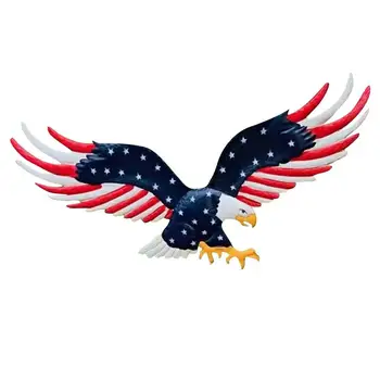 Águila Decoración Al Aire Libre De La Bandera Americana De Águila Volando El Día De La Independencia De La Decoración De La Bandera Americana, Águila De Cabeza De La Estatua Para El Día De La Independencia