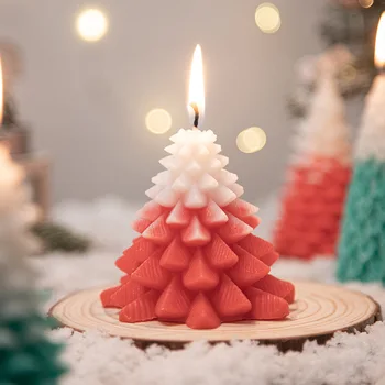Árbol de navidad de Aromaterapia de la Vela de la Mano de Don INS Creativa Decoración del Hogar Set de Rodaje Puntales de Regalo de navidad